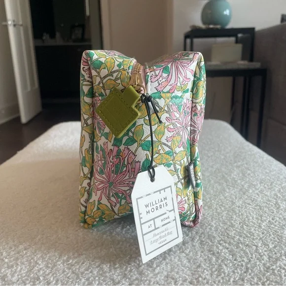 NWT William Morris At Home Honeysuckle Large Wash Bag - Picture 3 of 10